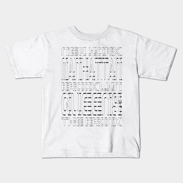 Districts NYC Kids T-Shirt by Vitalitee